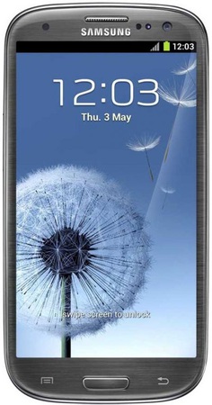 Смартфон Samsung Galaxy S3 GT-I9300 16Gb Titanium grey - Дзержинск